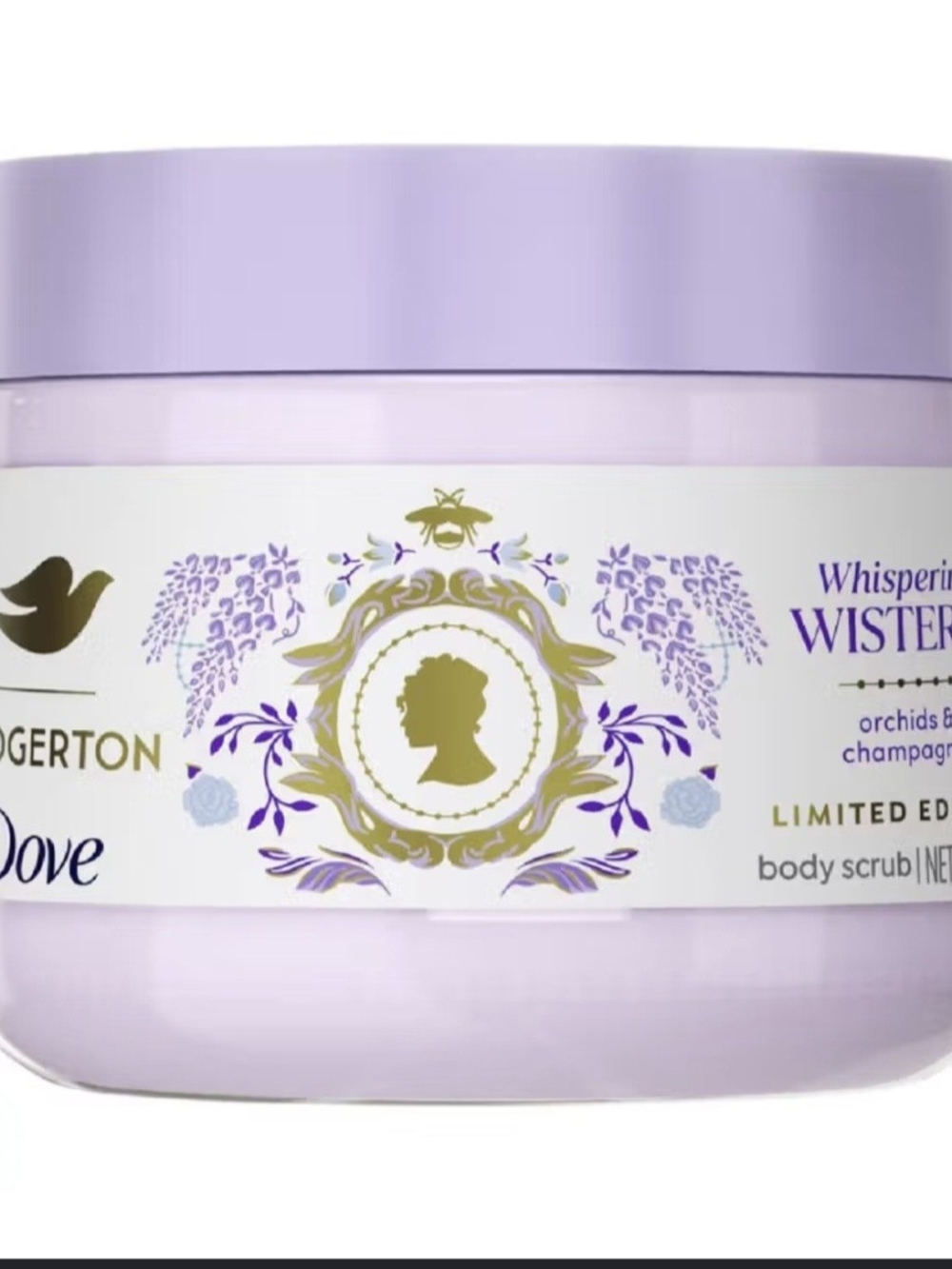 Dove Whispering Wisteria Orchids & Champagne Body Scrub - Limited Edition
